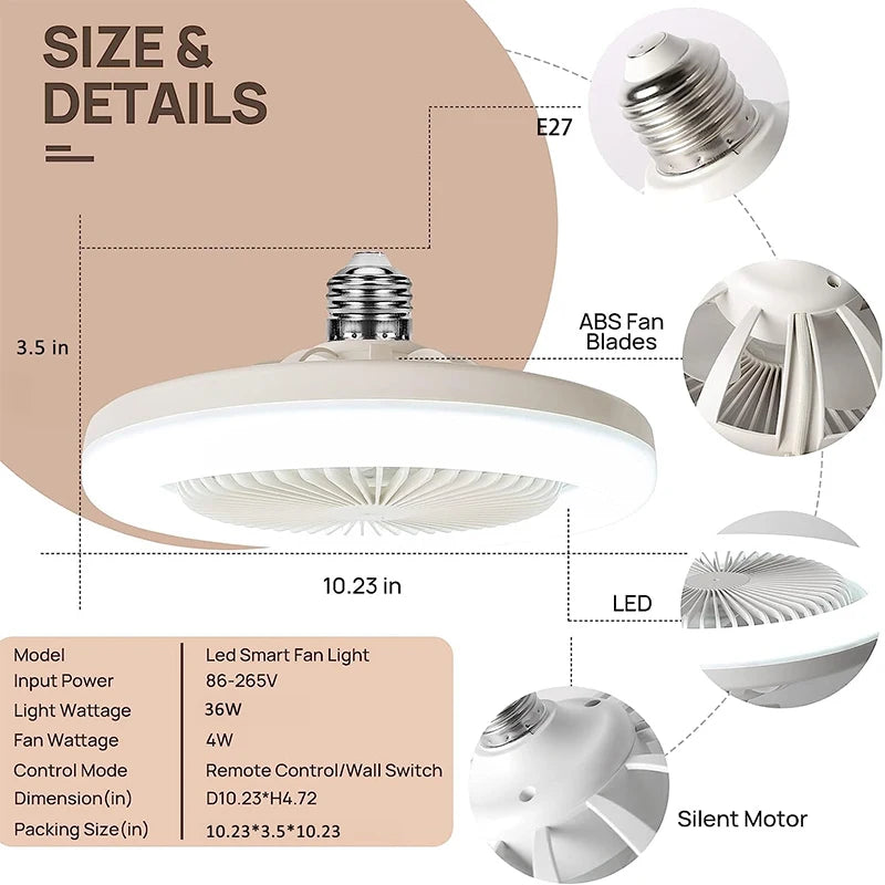 Luminária Ventilador