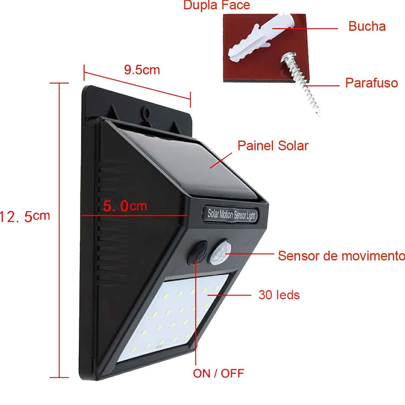 Luminária Solar Led