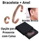 Bracelete e Anel Terapêuticos - Reduz Dores, Ansiedade e Emagrece - Ganhe 1 Par de Brincos de Brinde