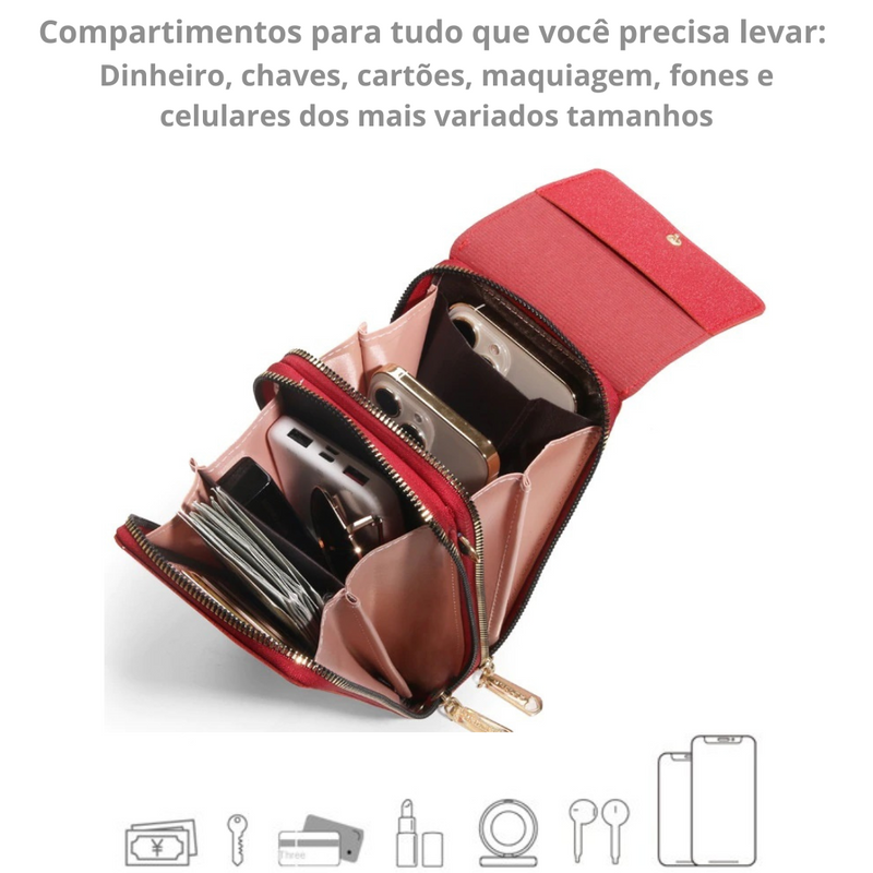 Bolsa Forever com Compartimento Touch para seu Celular