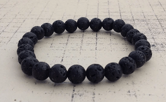 Pulseira Lava Vulcânica Antiestresse E Ansiedade 8MM