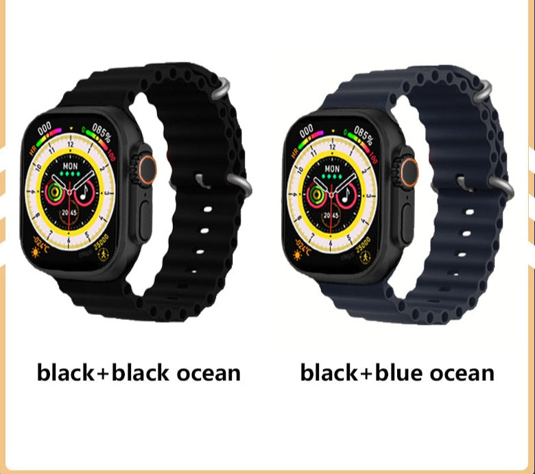 SmartWatch Série 8 Ultra - Tecnologia e performance ao seu alcance - 2 Relógios + Pulseira Ocean - Ótima opção para presentear